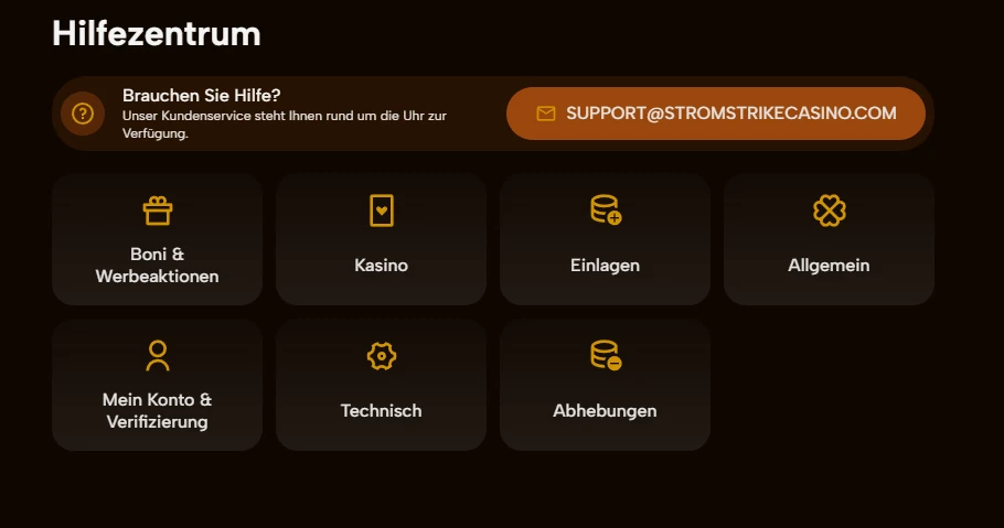 strom strike casino hilfezentrum